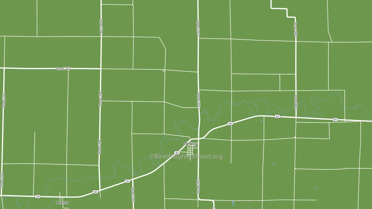 Danbury, NE block-group voter-turnout map