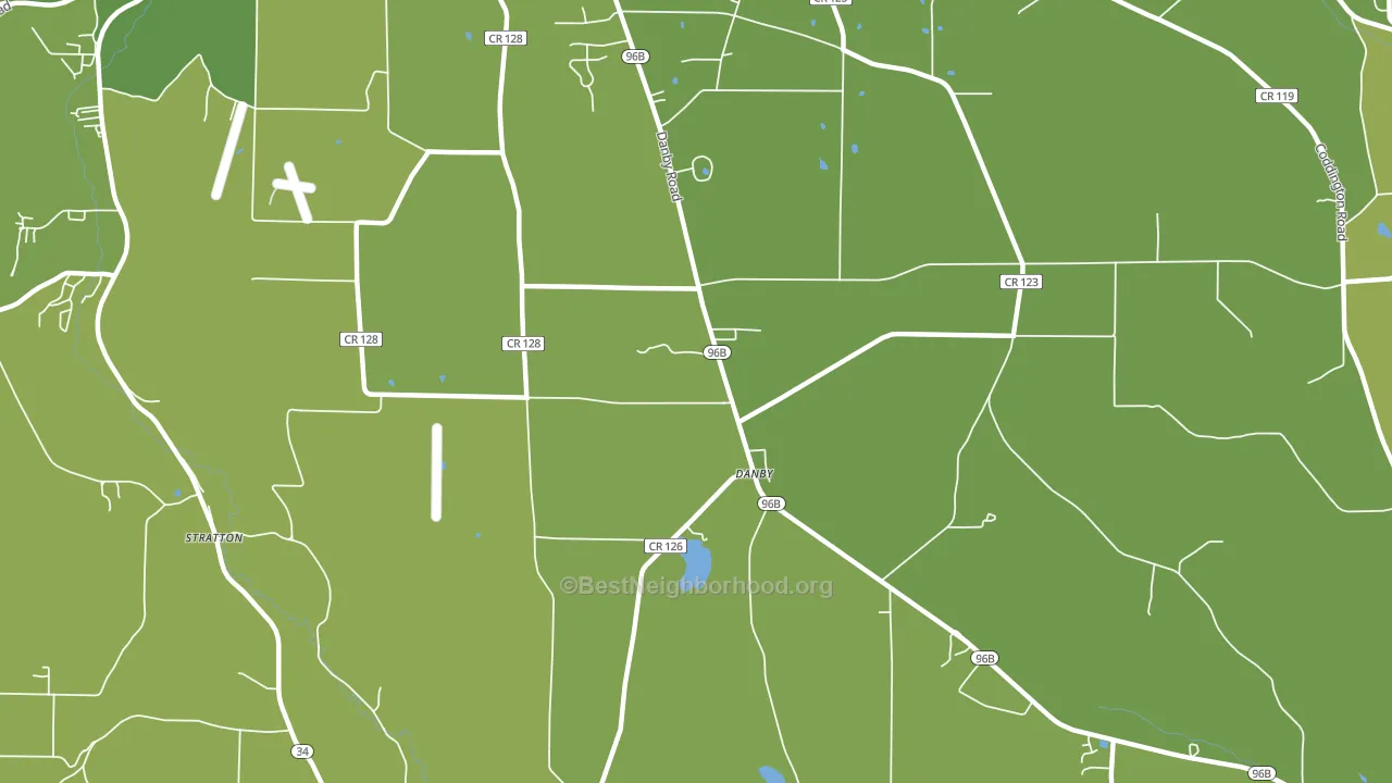 Danby, NY block-group voter-turnout map