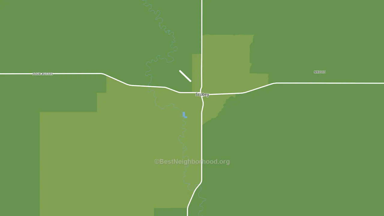 Daniels County, MT block-group voter-turnout map