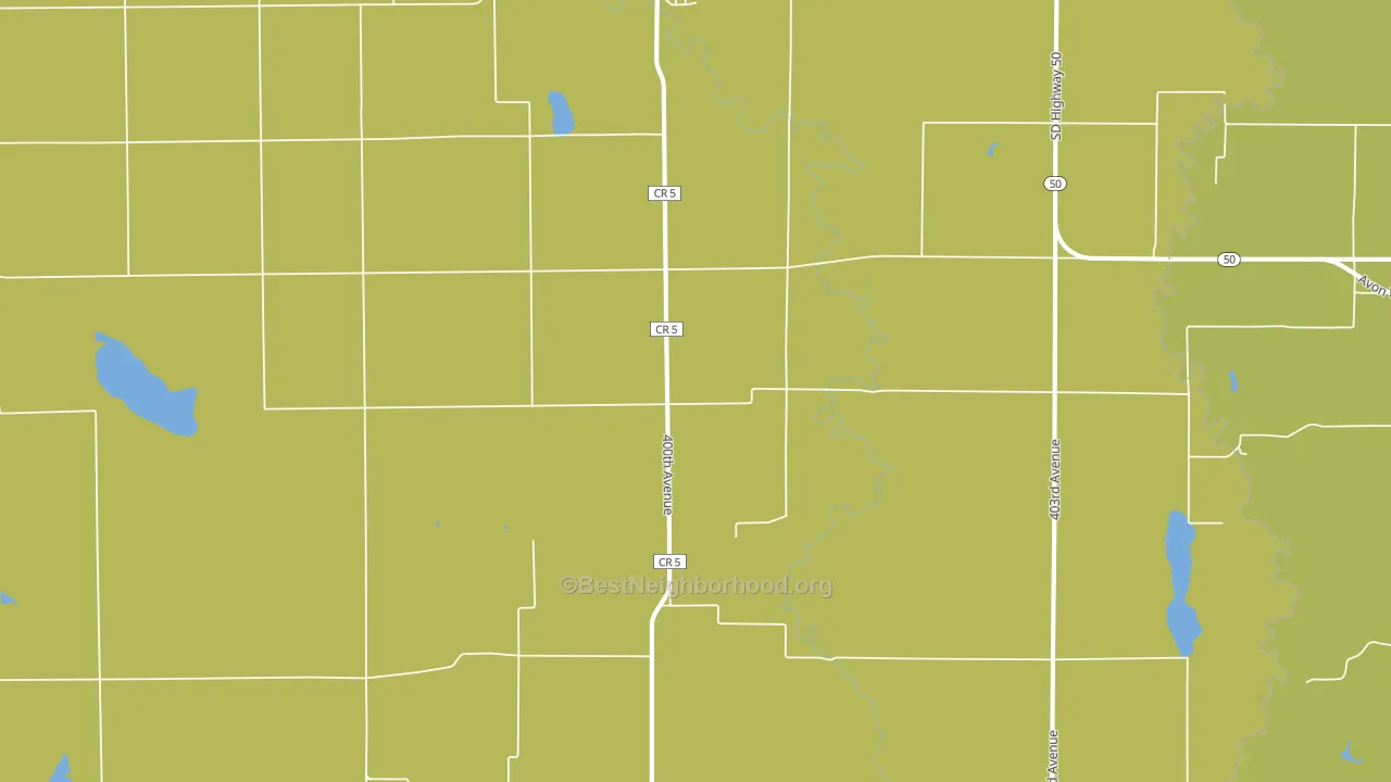 Dante, SD block-group voter-turnout map