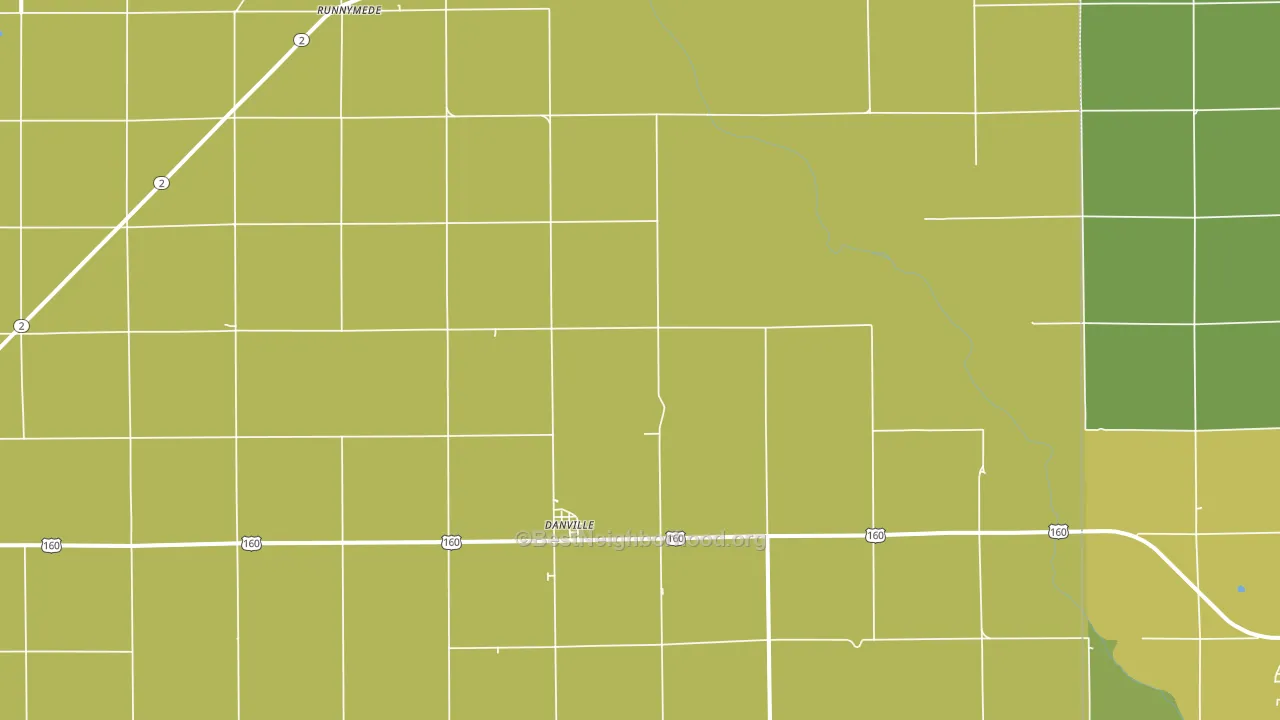 Danville, KS block-group voter-turnout map