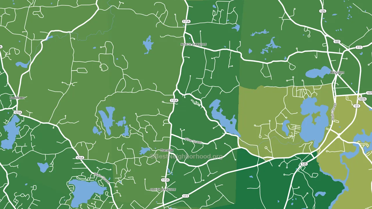 Danville, NH block-group voter-turnout map