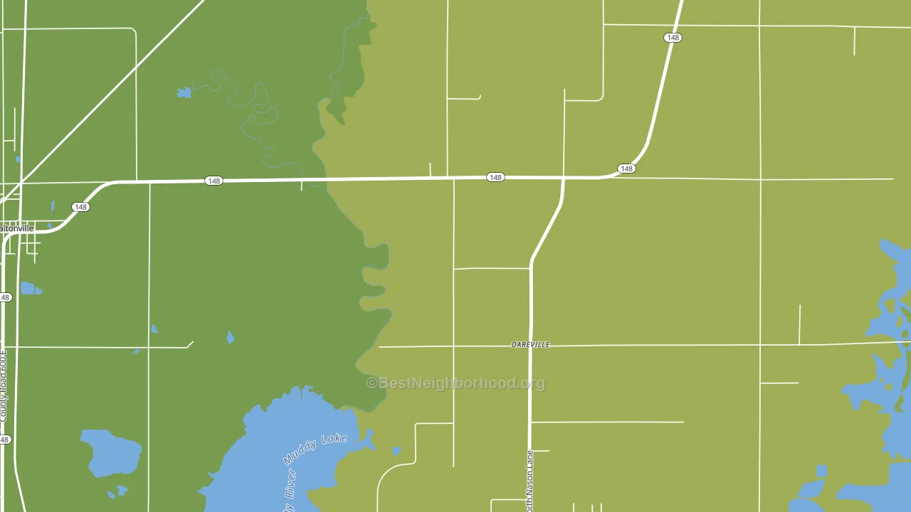 Dareville, IL block-group voter-turnout map