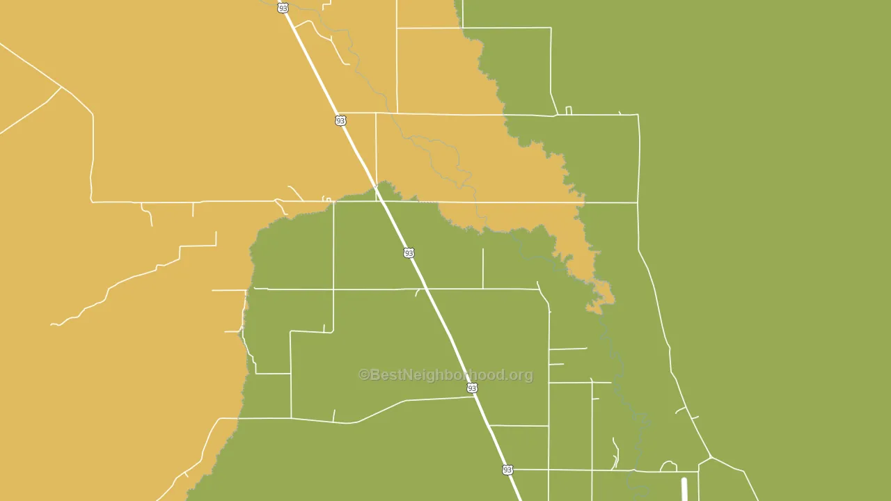 Darlington, ID block-group voter-turnout map