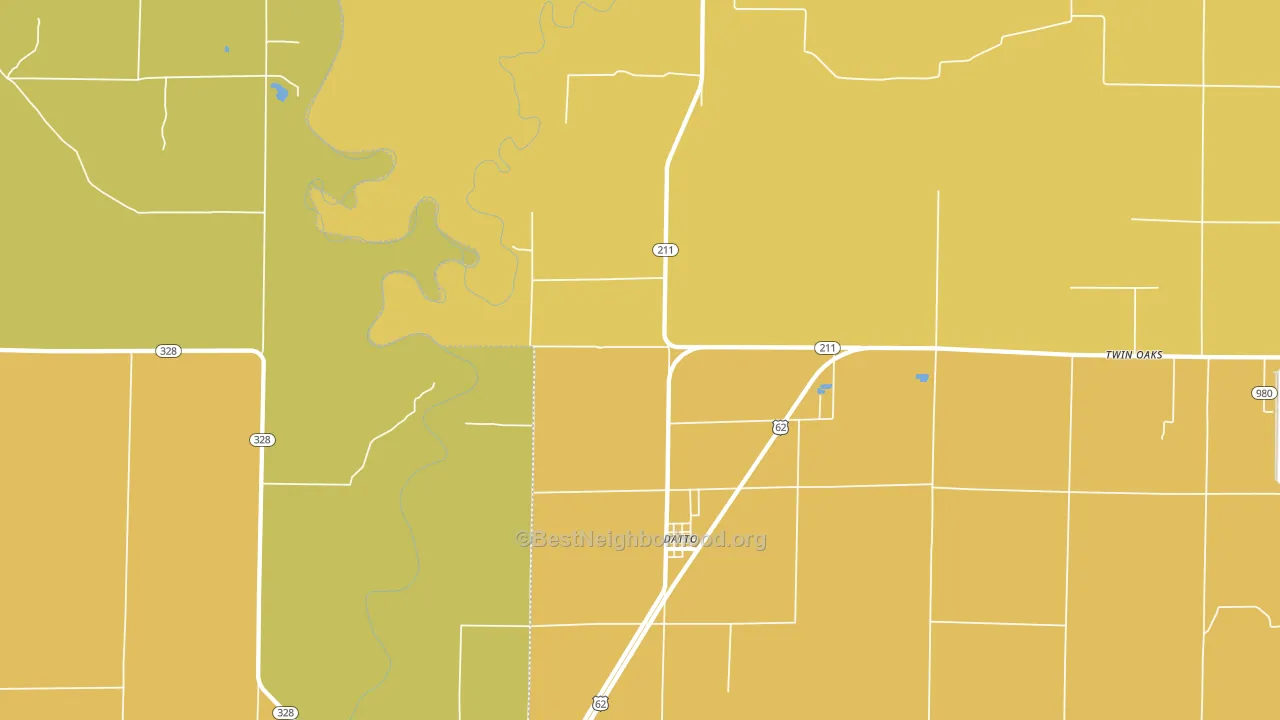 Datto, AR block-group voter-turnout map