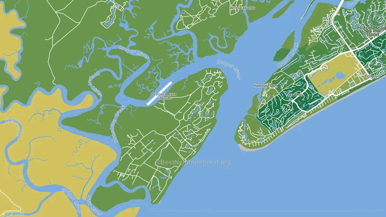 Daufuskie Island, SC block-group voter-turnout map