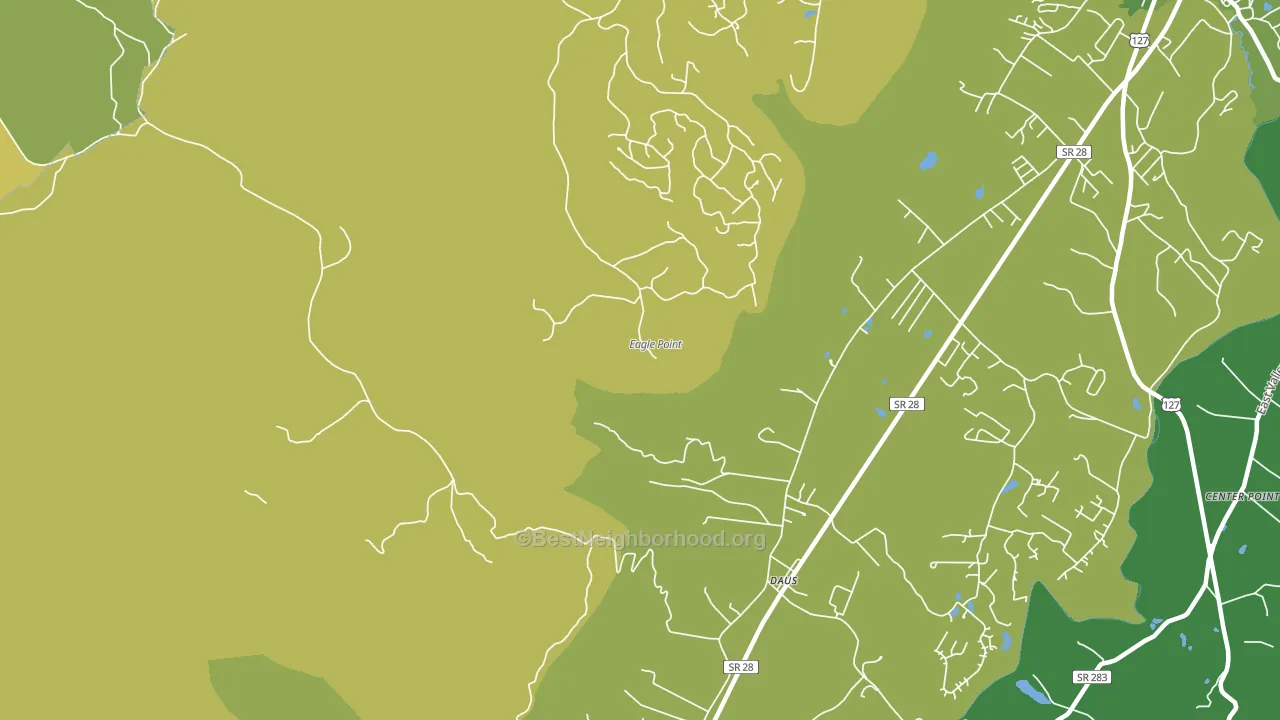 Daus, TN block-group voter-turnout map
