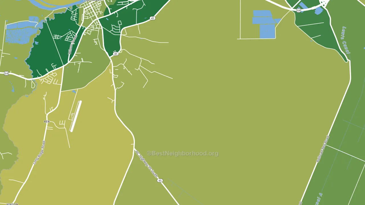 Davenport Forks, NC block-group voter-turnout map