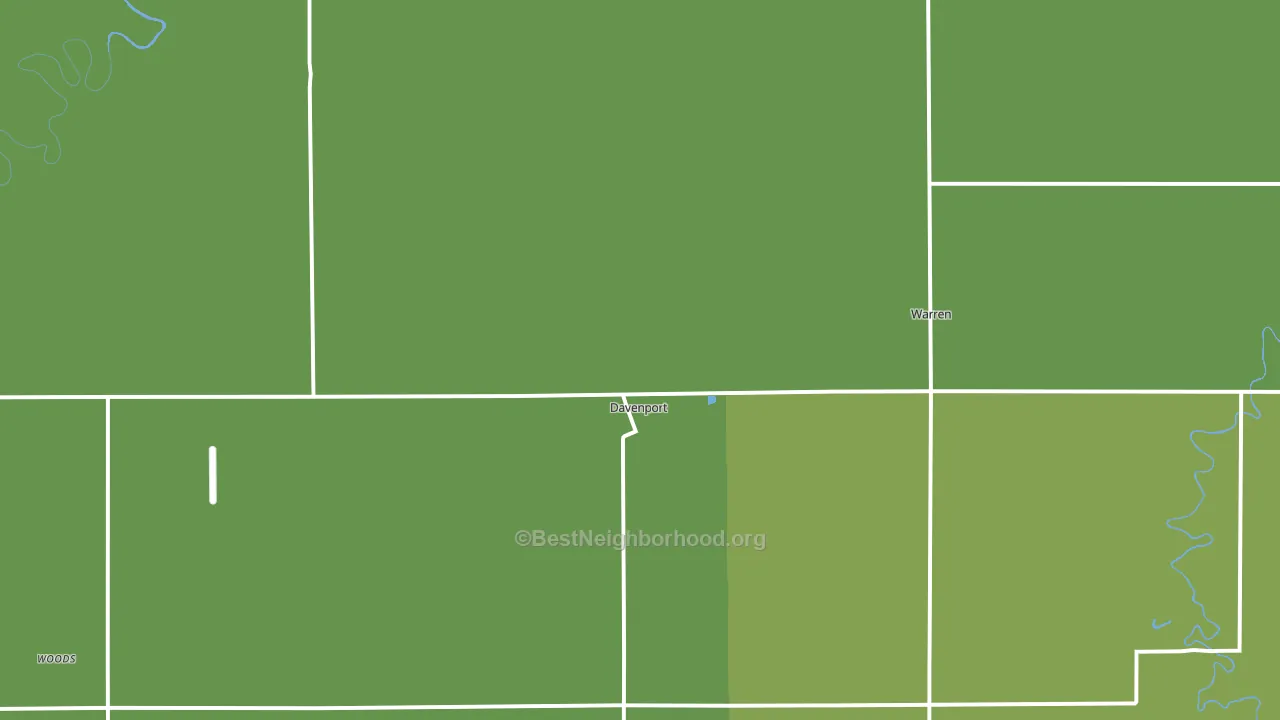 Davenport, ND block-group voter-turnout map