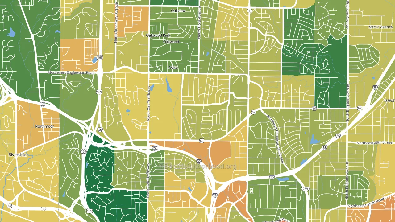 Davidson, Kansas City, MO block-group voter-turnout map