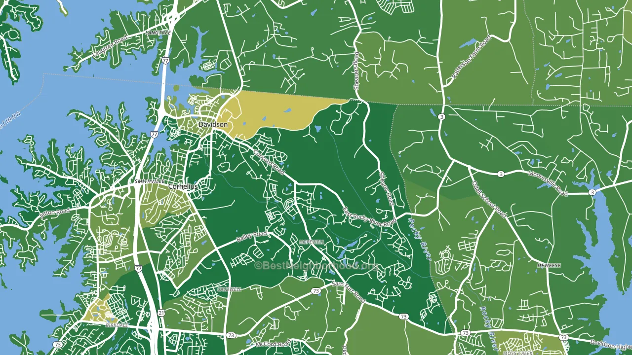Davidson, NC block-group voter-turnout map
