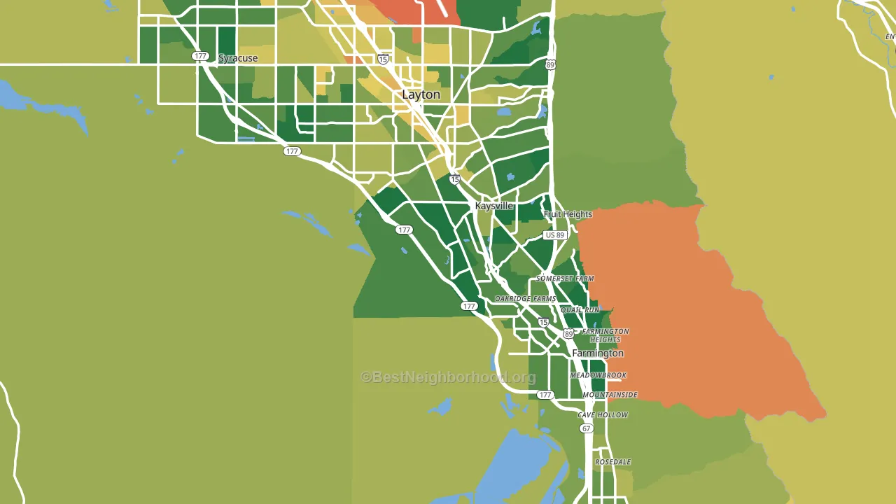 Davis County, UT block-group voter-turnout map