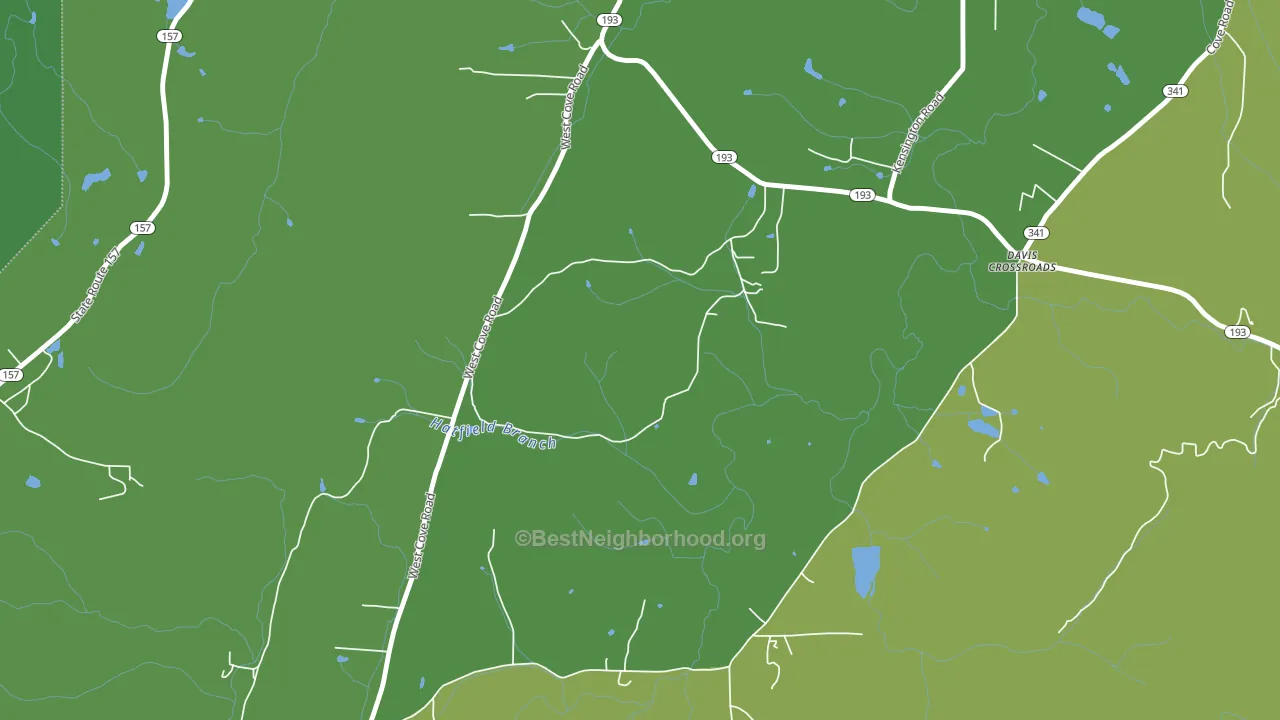 Davis Crossroads, GA block-group voter-turnout map
