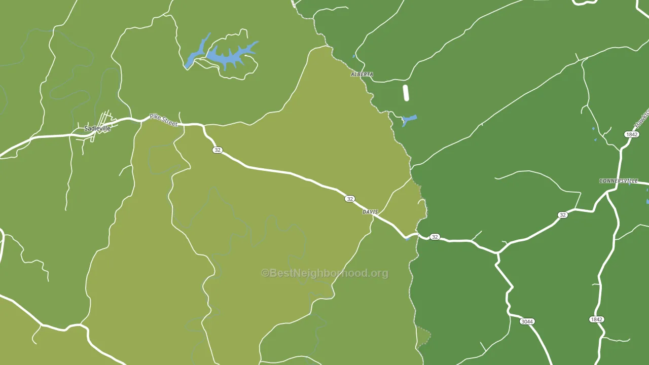 Davis, KY block-group voter-turnout map