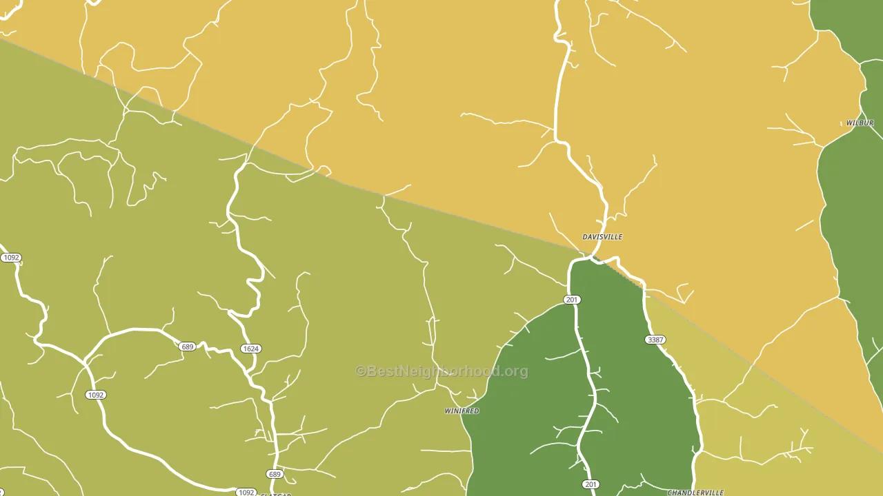 Davisville, KY block-group voter-turnout map
