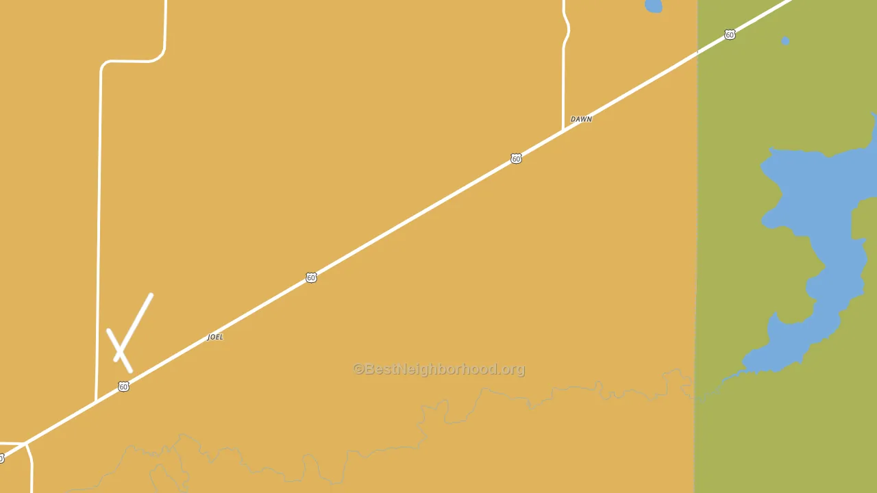 Dawn, TX block-group voter-turnout map