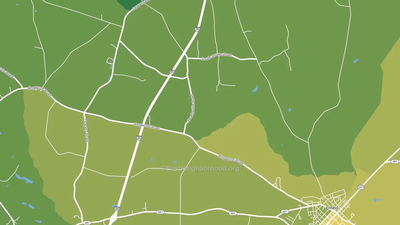 Dawson Crossroads, NC block-group voter-turnout map
