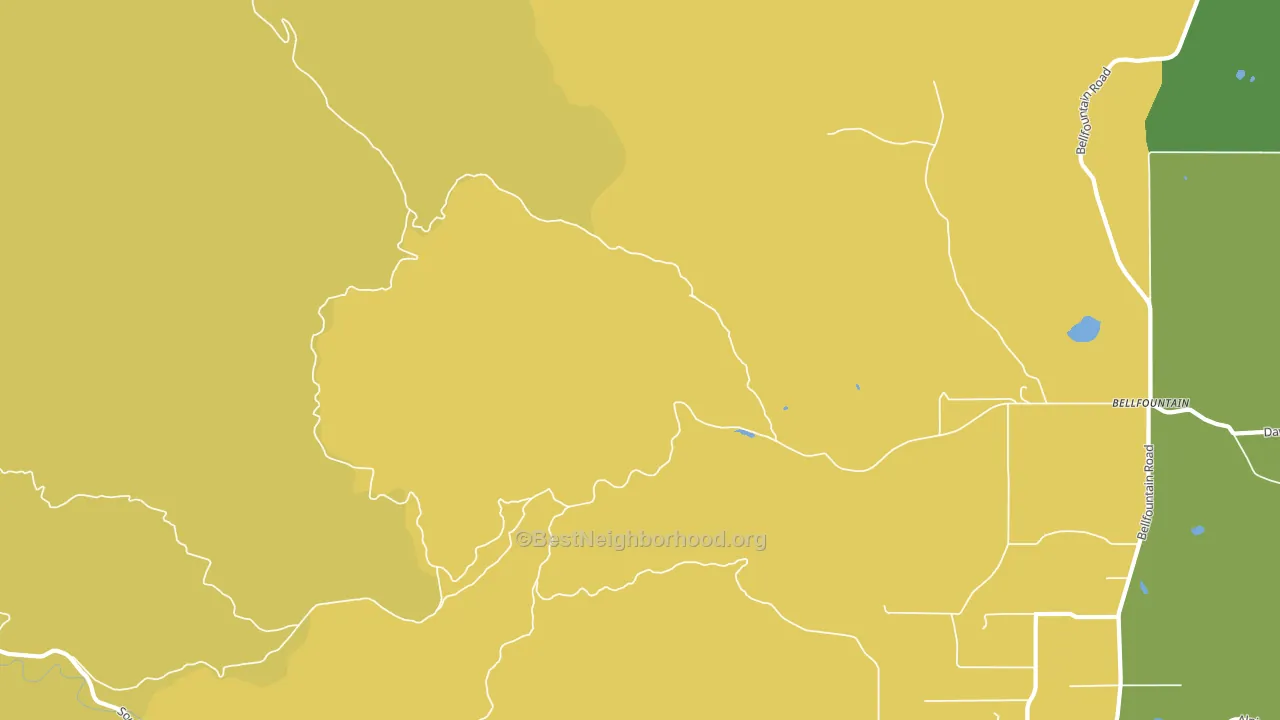 Dawson, OR block-group voter-turnout map