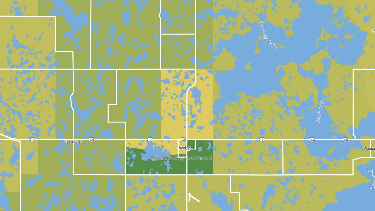 Day County, SD block-group voter-turnout map