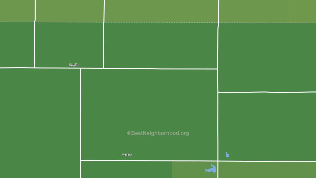 Daykin, NE block-group voter-turnout map