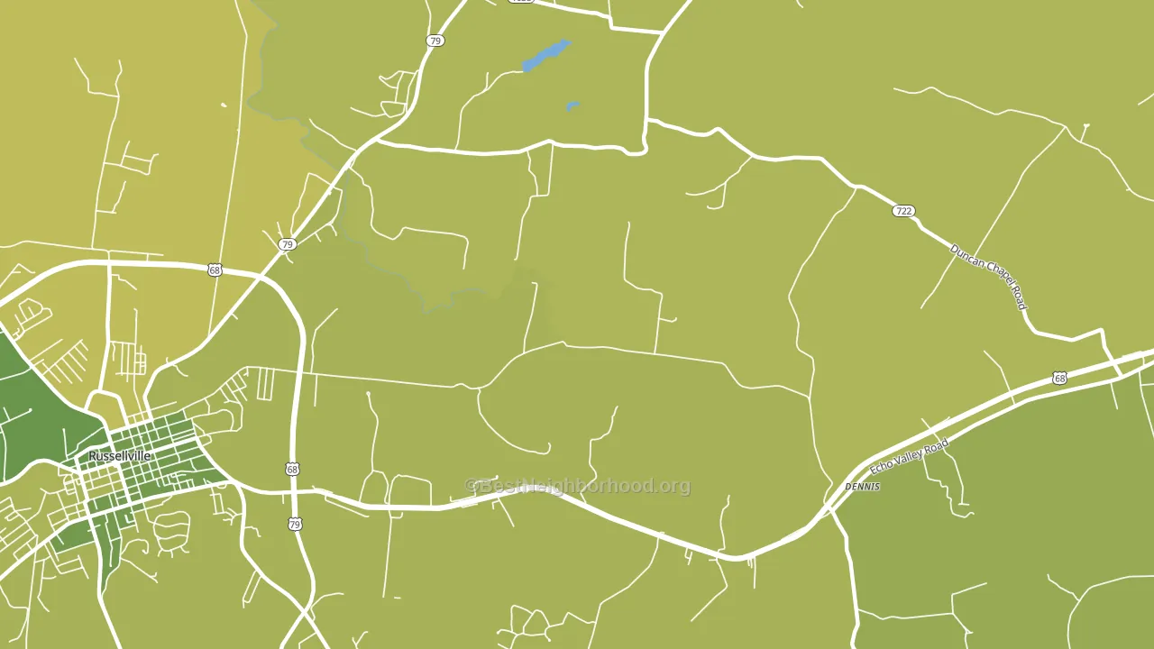 Daysville, KY block-group voter-turnout map