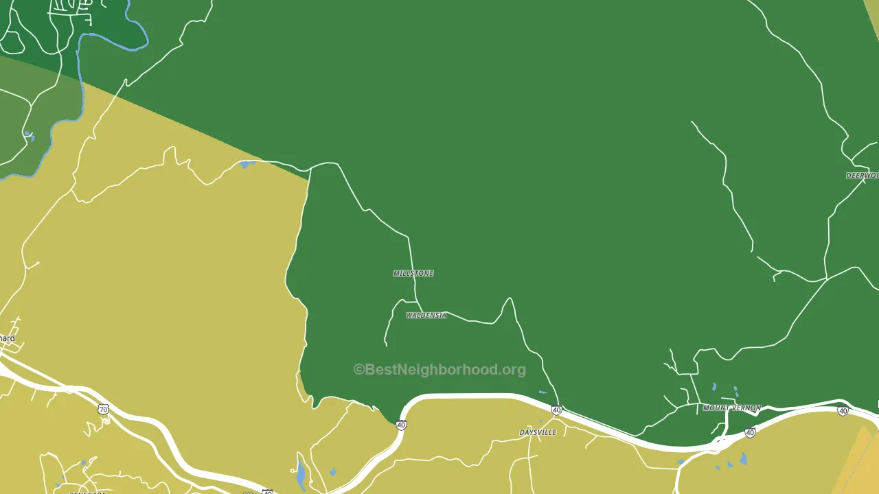 Daysville, TN block-group voter-turnout map