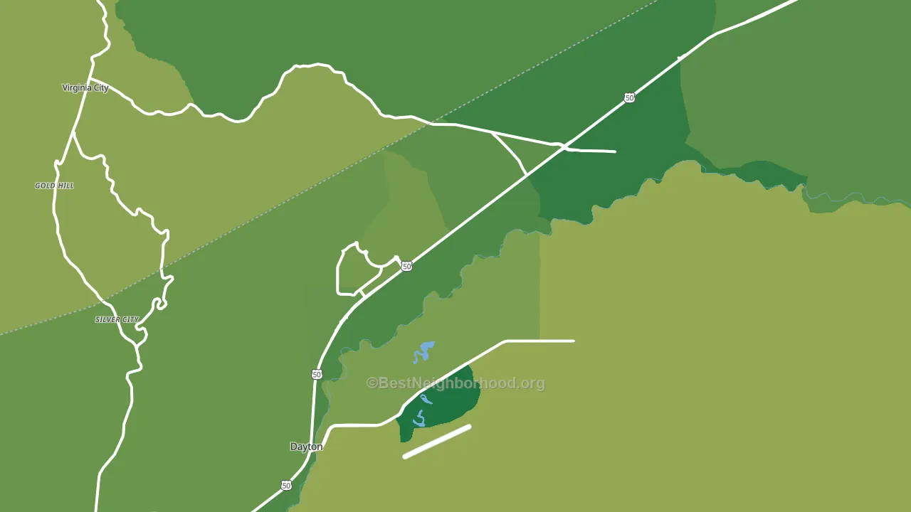 Dayton, NV block-group voter-turnout map