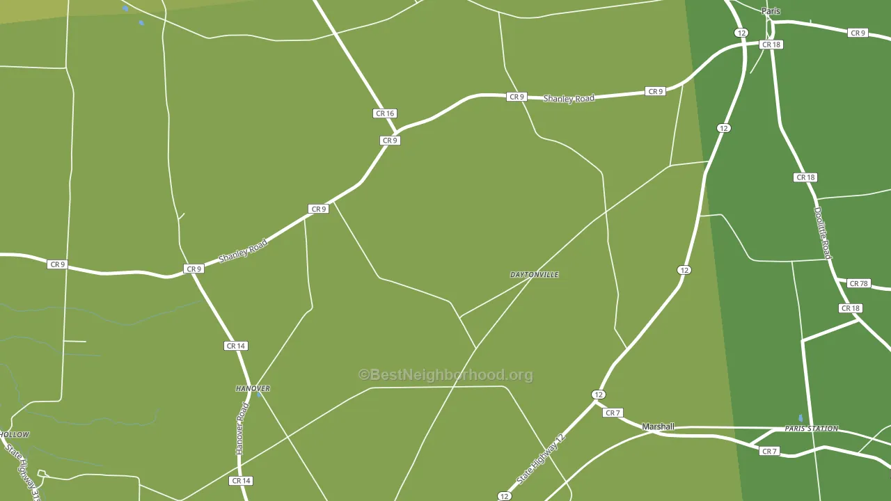 Daytonville, NY block-group voter-turnout map
