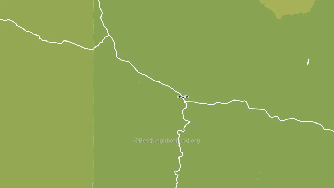 Dayville, OR block-group voter-turnout map