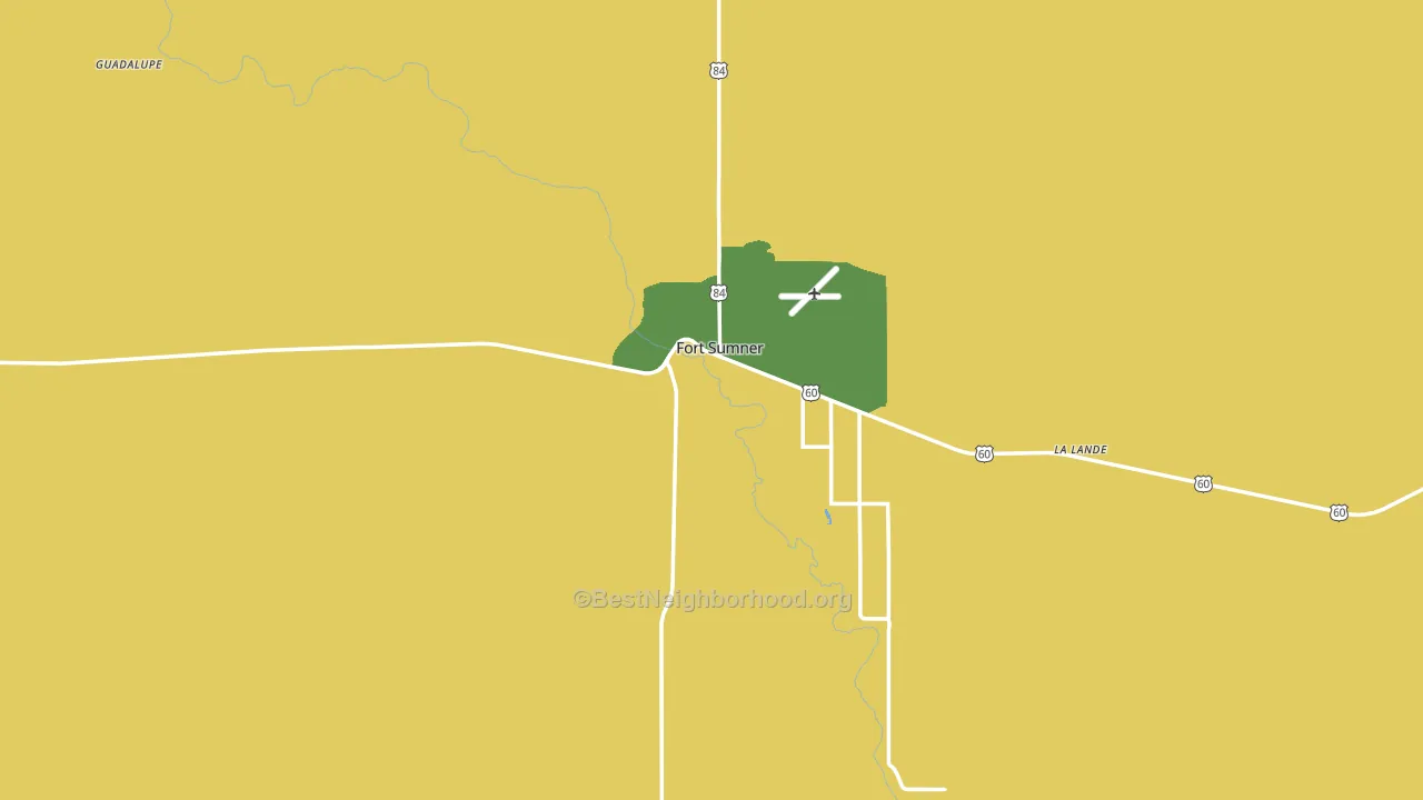 De Baca County, NM block-group voter-turnout map