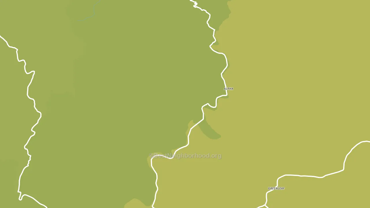 Deadwood, OR block-group voter-turnout map