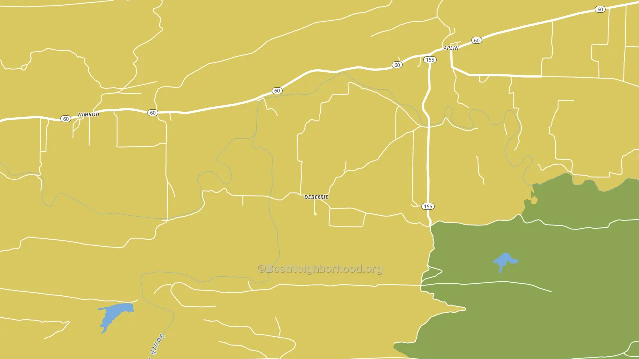 DeBaerrie, AR block-group voter-turnout map