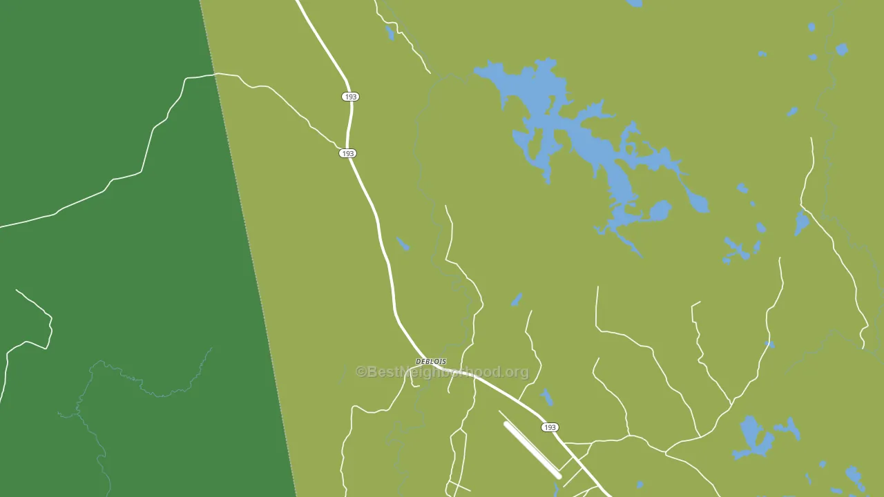 DeBlois, ME block-group voter-turnout map