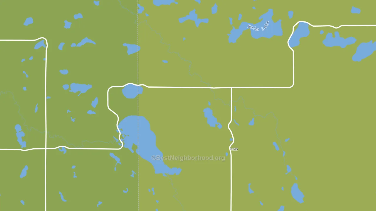 Debs, MN block-group voter-turnout map