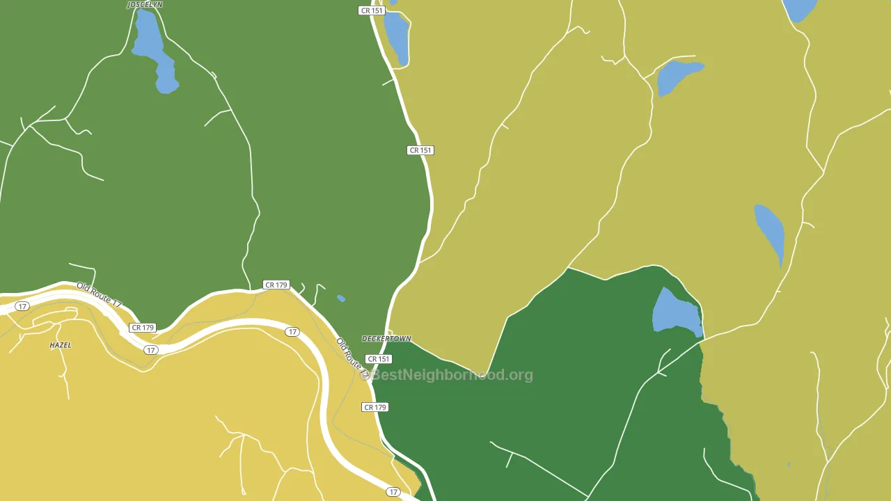 Deckertown, NY block-group voter-turnout map