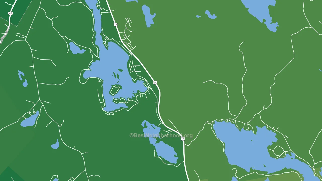 Dedham, ME block-group voter-turnout map