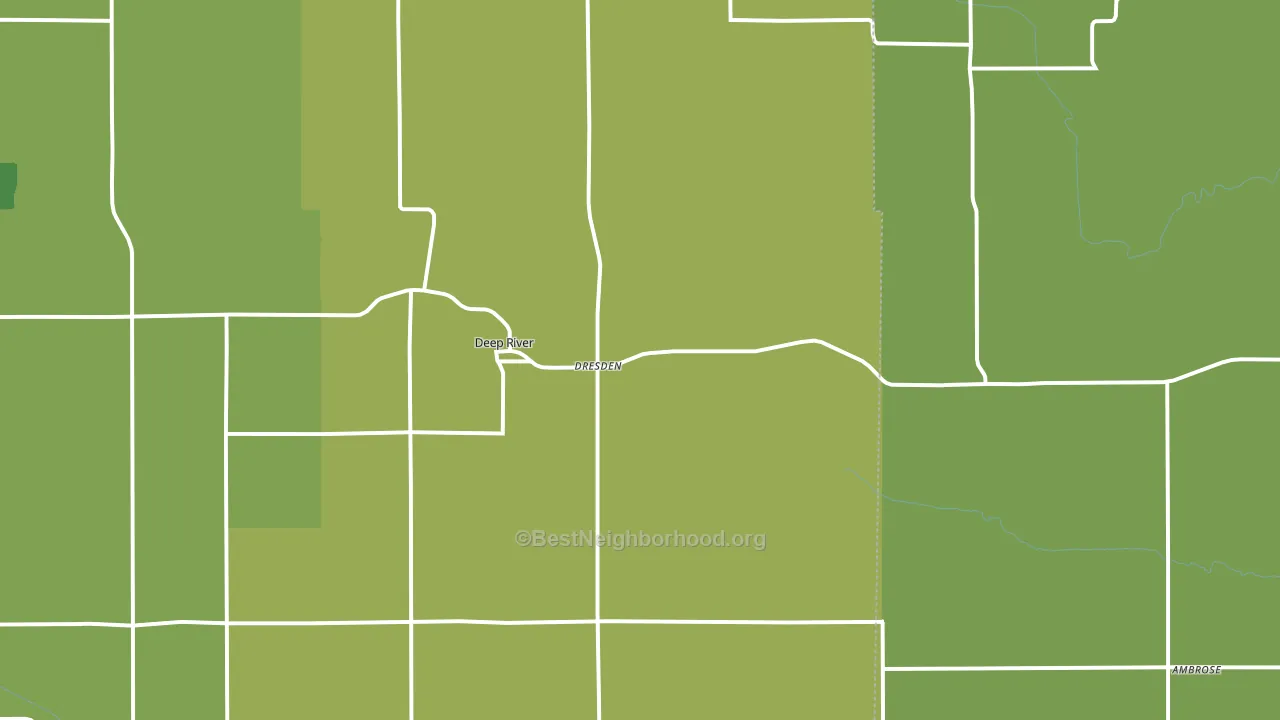 Deep River, IA block-group voter-turnout map