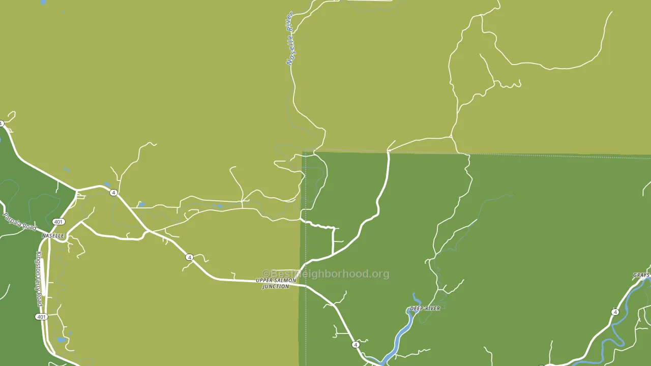 Deep River, WA block-group voter-turnout map