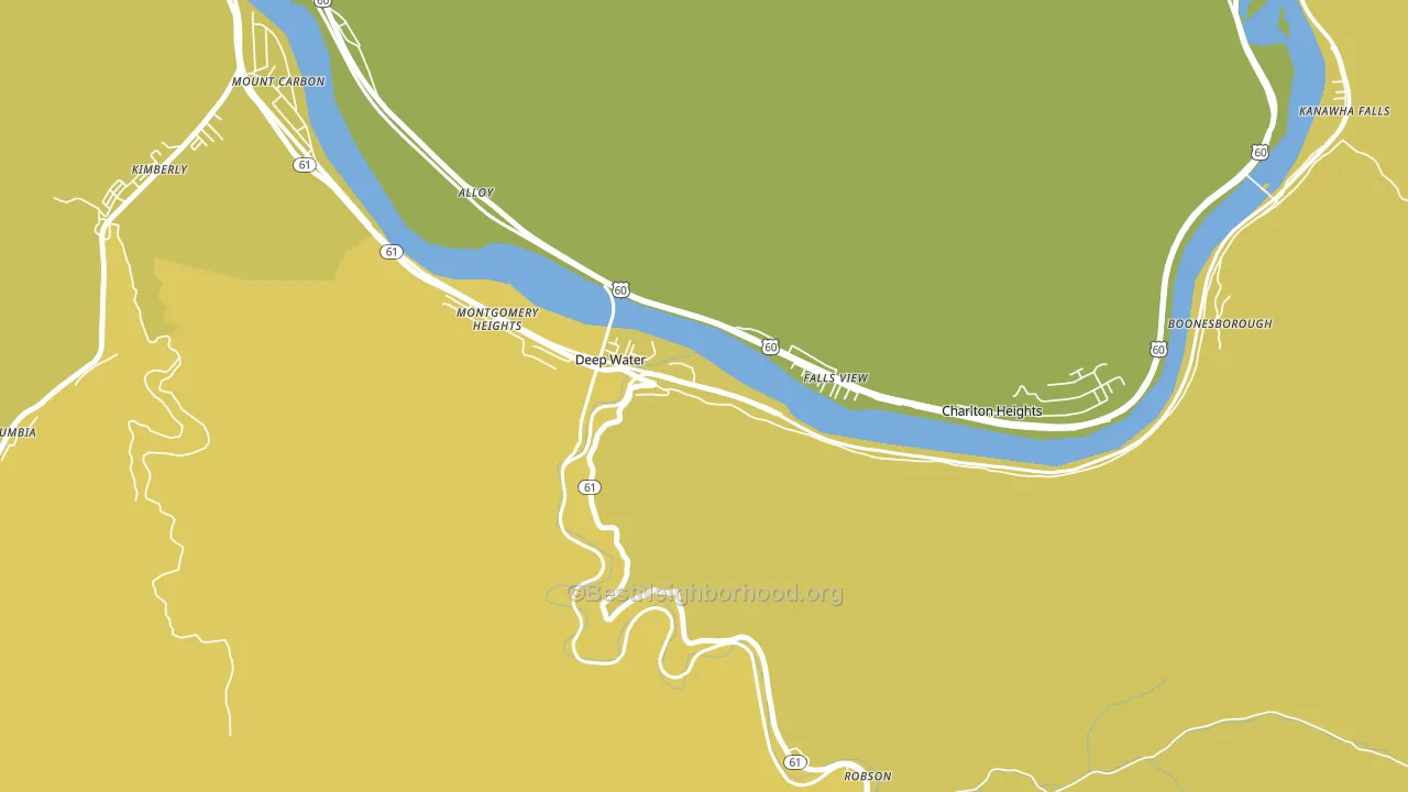 Deep Water, WV block-group voter-turnout map