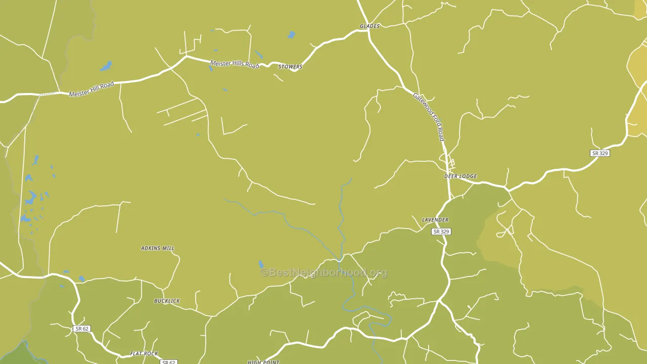 Deer Lodge, TN block-group voter-turnout map