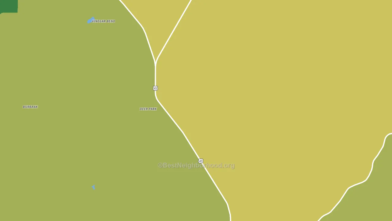 Deer Park, AL block-group voter-turnout map