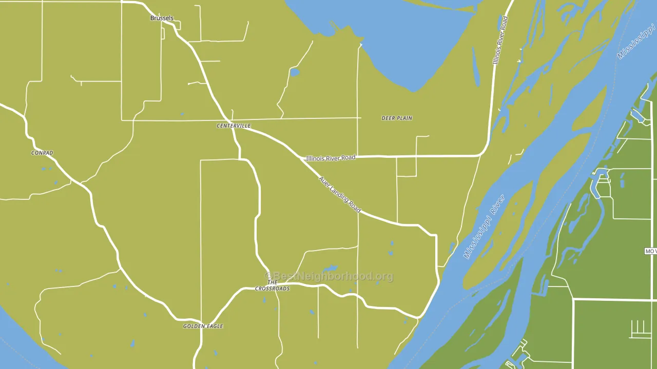 Deer Plain, IL block-group voter-turnout map
