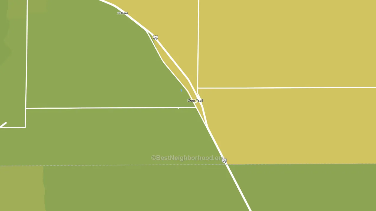 Deer Trail, CO block-group voter-turnout map