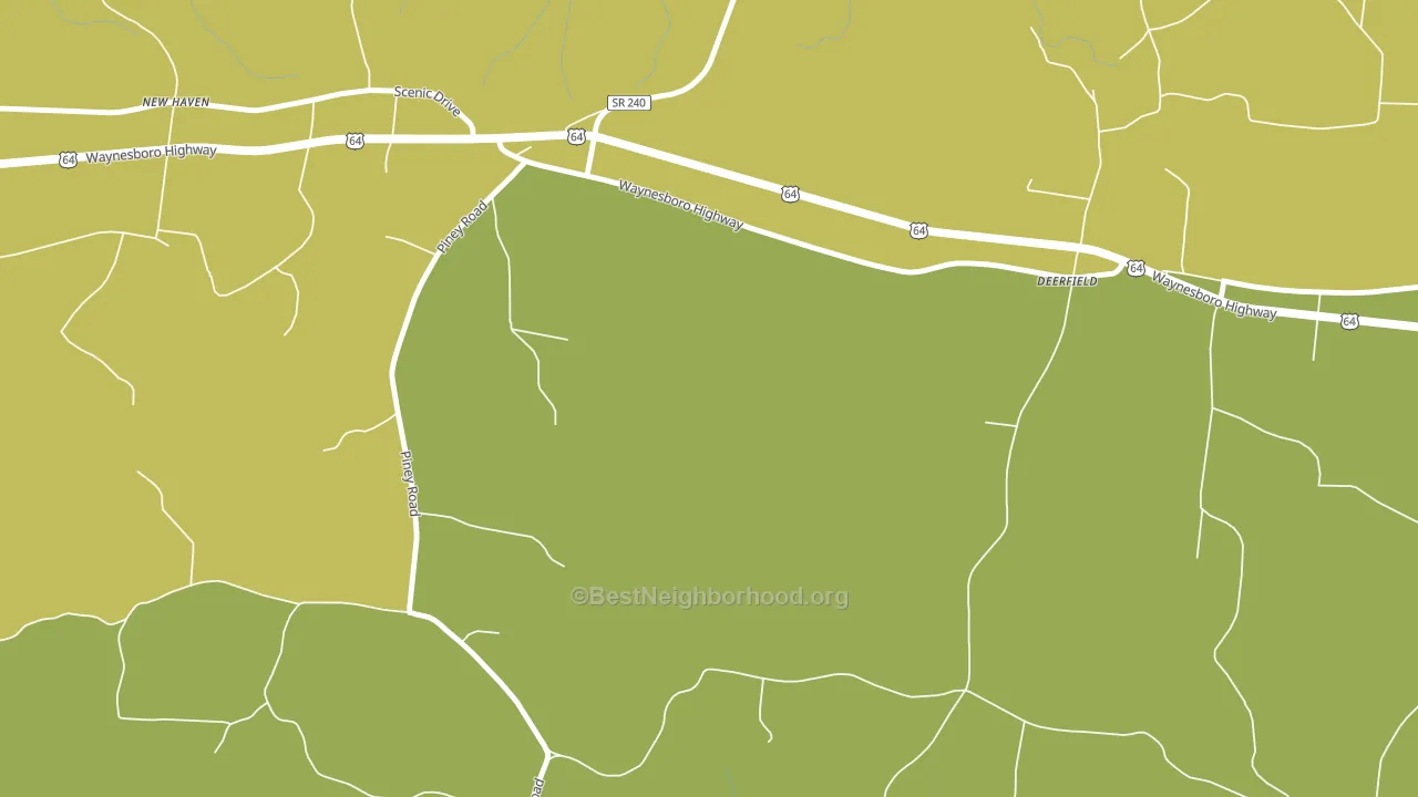 Deerfield, TN block-group voter-turnout map