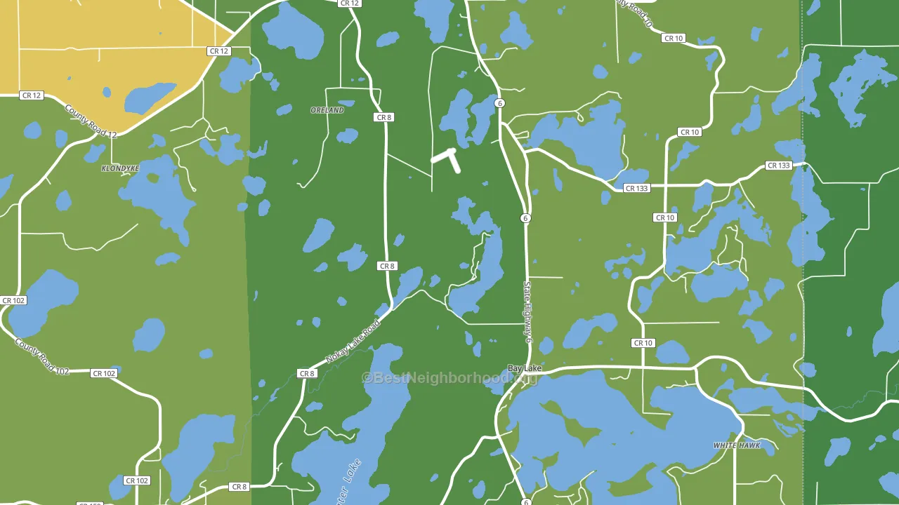 Deerwood, MN block-group voter-turnout map