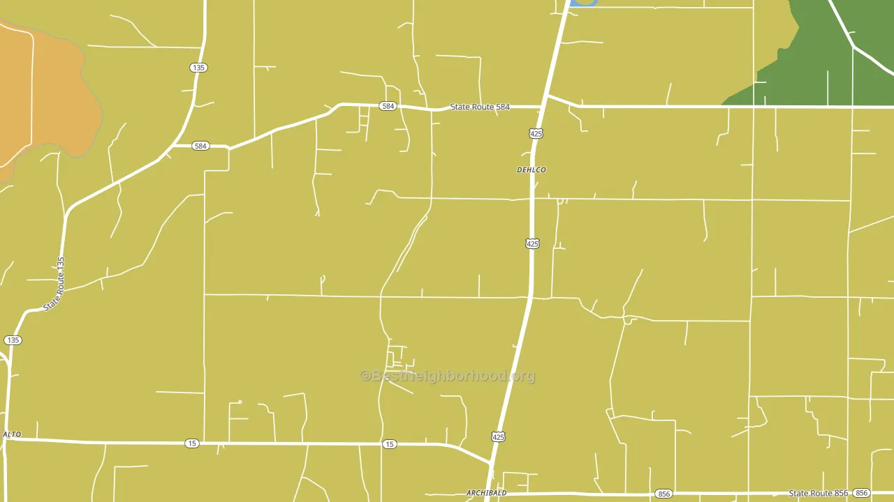 Dehlco, LA block-group voter-turnout map