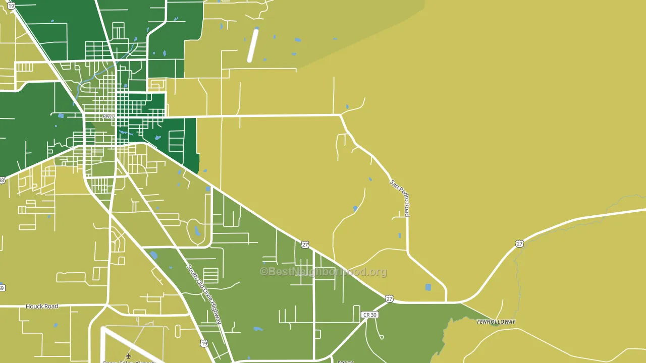 Dekle Beach, FL block-group voter-turnout map
