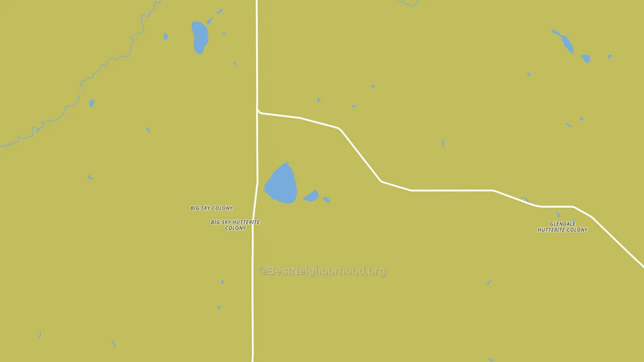 Del Bonita, MT block-group voter-turnout map