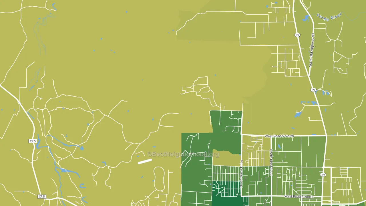 Del Rio, AZ block-group voter-turnout map
