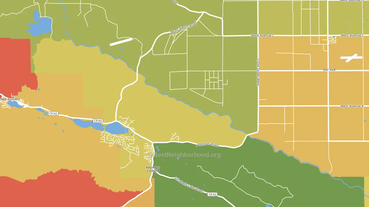 Del Sur, CA block-group voter-turnout map